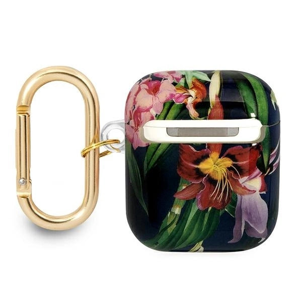 Guess GUA2HHFLB AirPods cover blue/blue Flower Strap Collection_1