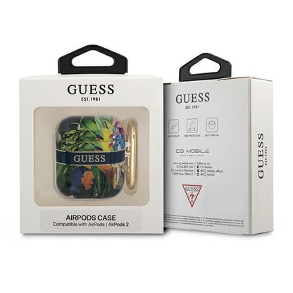 Guess GUA2HHFLB AirPods cover blue/blue Flower Strap Collection_2