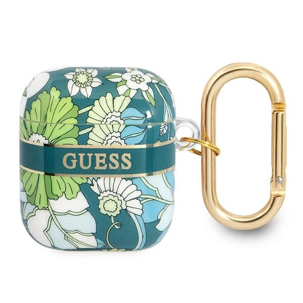 Guess GUA2HHFLN AirPods cover green/green Flower Strap Collection_0