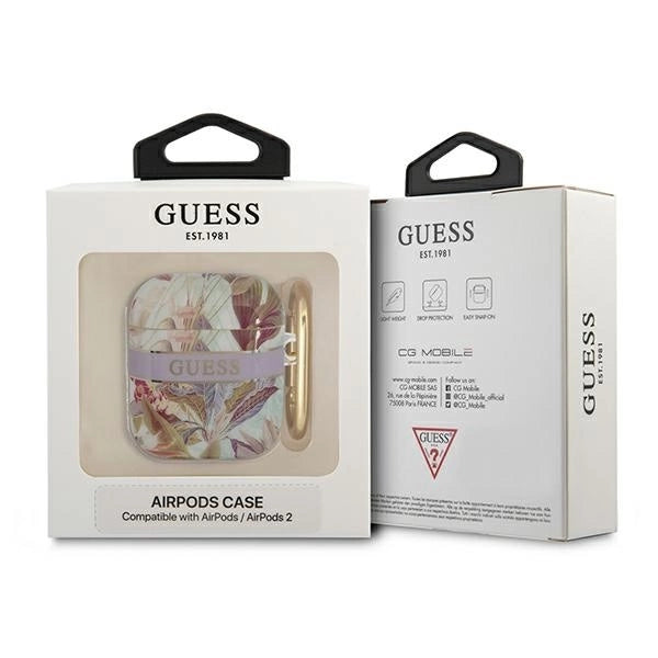 Guess GUA2HHFLU AirPods cover purple/purple Flower Strap Collection_2