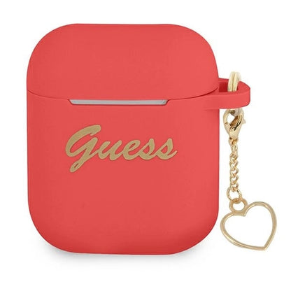 Guess GUA2LSCHSR AirPods cover red/red Silicone Charm Heart Collection_0