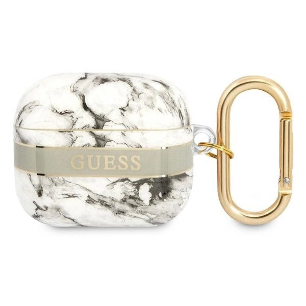 Guess GUA3HCHMAG AirPods 3 cover grey/grey Marble Strap Collection_0