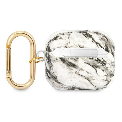 Guess GUA3HCHMAG AirPods 3 cover grey/grey Marble Strap Collection_1