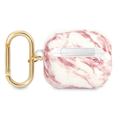 Guess GUA3HCHMAP AirPods 3 cover pink/pink Marble Strap Collection_1