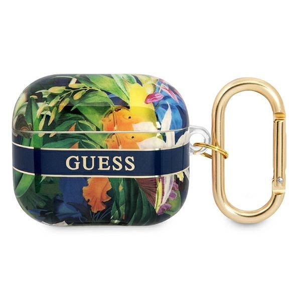 Guess GUA3HHFLB AirPods 3 cover blue/blue Flower Strap Collection_0