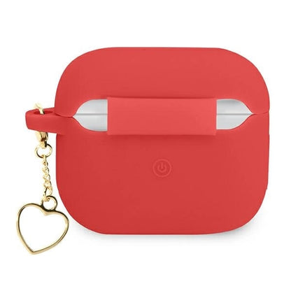 Guess GUA3LSCHSR AirPods 3 cover red/red Silicone Charm Heart Collection_1