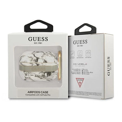 Guess GUAPHCHMAG AirPods Pro cover grey/grey Marble Strap Collection_2