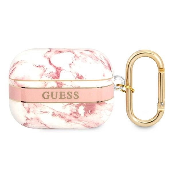 Guess GUAPHCHMAP AirPods Pro cover pink/pink Marble Strap Collection_0