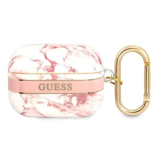 Guess GUAPHCHMAP AirPods Pro cover pink/pink Marble Strap Collection_0