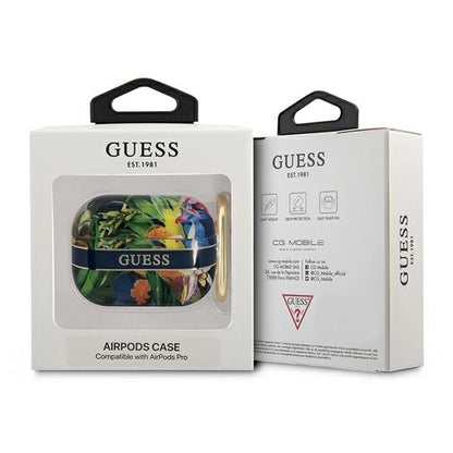Guess GUAPHHFLB AirPods Pro cover blue/blue Flower Strap Collection_2