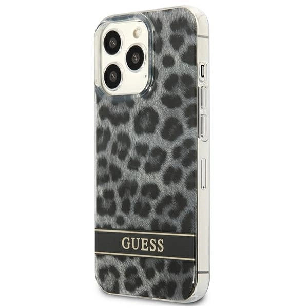 Guess GUHCP13LHSLEOK iPhone 13 Pro / 13 6.1&quot; grey/grey hardcase Leopard_1