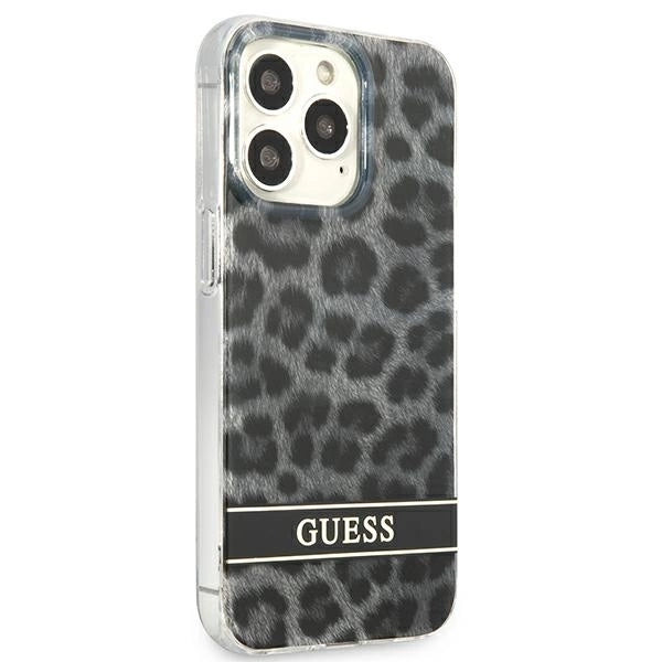 Guess GUHCP13LHSLEOK iPhone 13 Pro / 13 6.1&quot; grey/grey hardcase Leopard_3