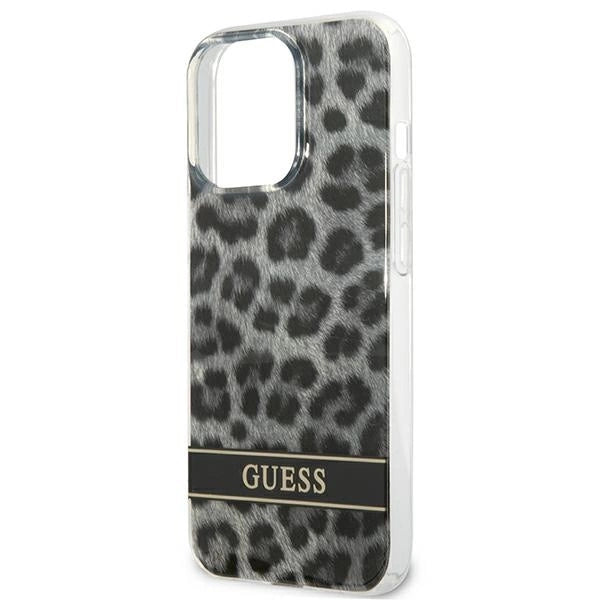 Guess GUHCP13LHSLEOK iPhone 13 Pro / 13 6.1&quot; grey/grey hardcase Leopard_5