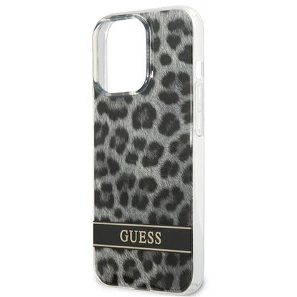 Guess GUHCP13LHSLEOK iPhone 13 Pro / 13 6.1&quot; grey/grey hardcase Leopard_5