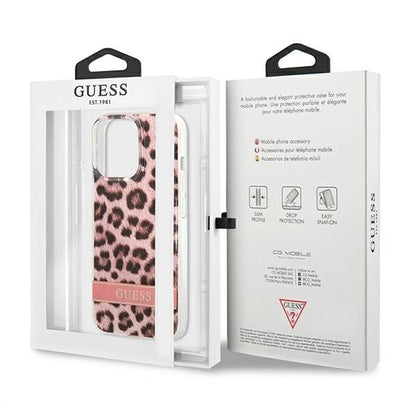 Guess GUHCP13LHSLEOP iPhone 13 Pro / 13 6.1" pink/pink hardcase Leopard_7