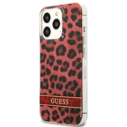 Guess GUHCP13LHSLEOR iPhone 13 Pro / 13 6.1" red/red hardcase Leopard_1
