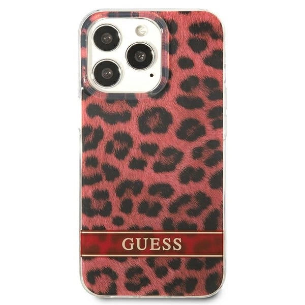 Guess GUHCP13LHSLEOR iPhone 13 Pro / 13 6.1" red/red hardcase Leopard_2