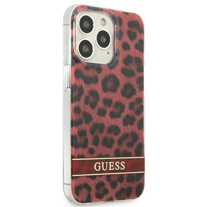 Guess GUHCP13LHSLEOR iPhone 13 Pro / 13 6.1" red/red hardcase Leopard_3