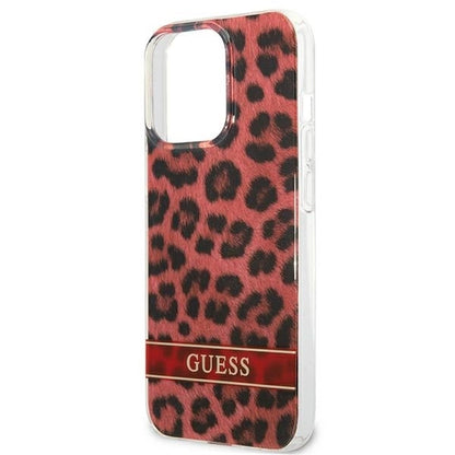 Guess GUHCP13LHSLEOR iPhone 13 Pro / 13 6.1" red/red hardcase Leopard_5