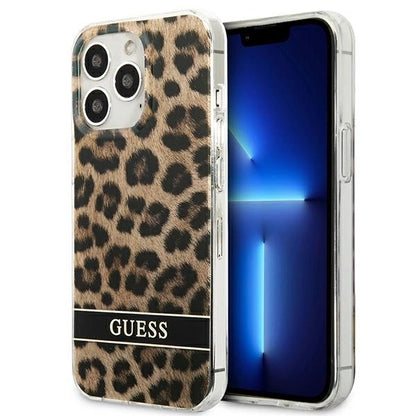 Guess GUHCP13LHSLEOW iPhone 13 Pro / 13 6.1" brown/brown hardcase Leopard_0
