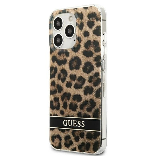 Guess GUHCP13LHSLEOW iPhone 13 Pro / 13 6.1" brown/brown hardcase Leopard_1