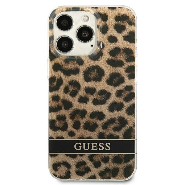 Guess GUHCP13LHSLEOW iPhone 13 Pro / 13 6.1" brown/brown hardcase Leopard_2