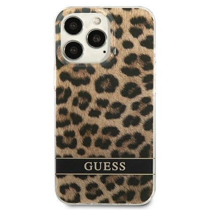 Guess GUHCP13LHSLEOW iPhone 13 Pro / 13 6.1" brown/brown hardcase Leopard_2