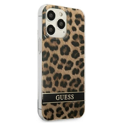 Guess GUHCP13LHSLEOW iPhone 13 Pro / 13 6.1" brown/brown hardcase Leopard_3
