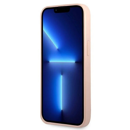 Guess GUHCP13SPSATLP iPhone 13 mini 5.4&quot; pink/pink hardcase SaffianoTriangle Logo_4