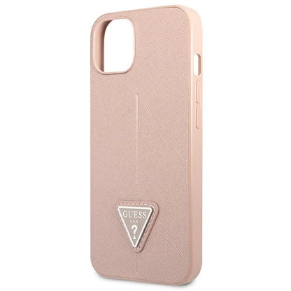 Guess GUHCP13SPSATLP iPhone 13 mini 5.4&quot; pink/pink hardcase SaffianoTriangle Logo_5