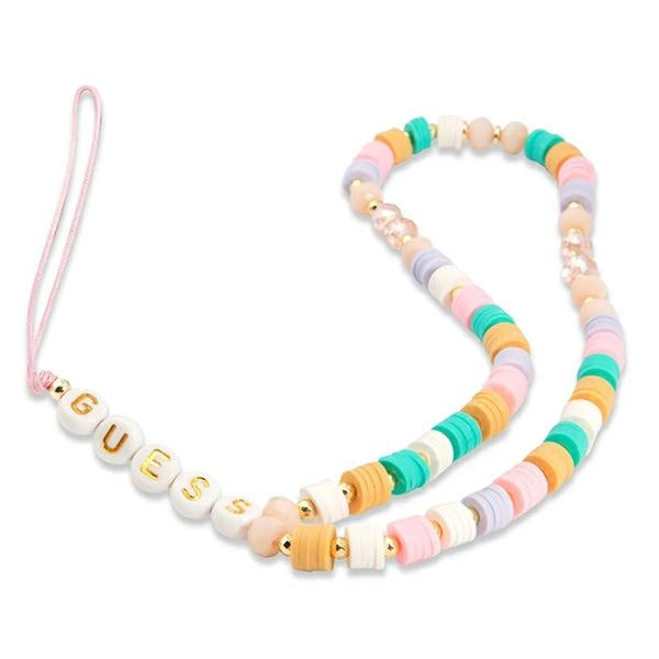 Guess pendant GUSTFLWP Phone Strap pink/pink Heishi Beads_0