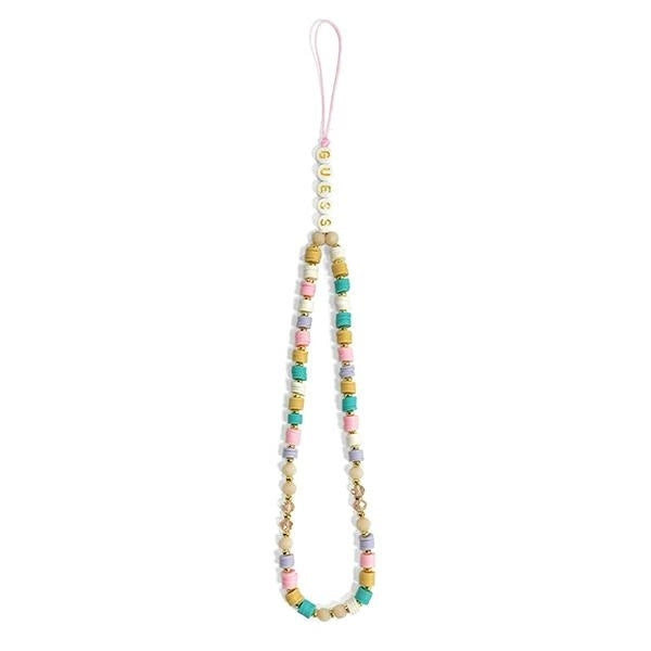 Guess pendant GUSTFLWP Phone Strap pink/pink Heishi Beads_1