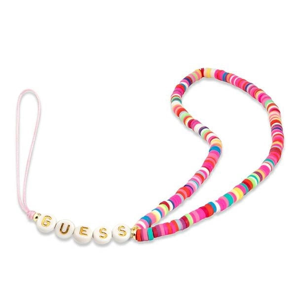 Guess pendant GUSTGMPP Phone Strap multicolor pink/multicolor pink Heishi Beads_0