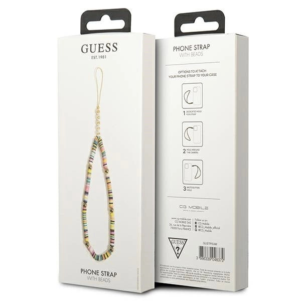 Guess pendant GUSTPEAM Phone Strap multicolor/multicolor Heishi Beads_2
