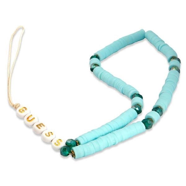 Guess pendant GUSTPEARP Phone Strap blue/blue Heishi Beads_0
