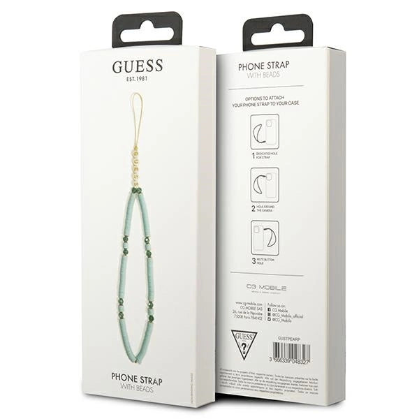 Guess pendant GUSTPEARP Phone Strap blue/blue Heishi Beads_2