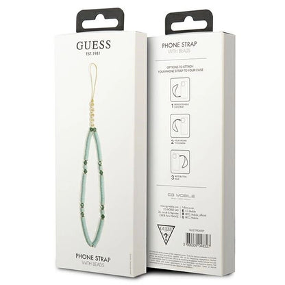 Guess pendant GUSTPEARP Phone Strap blue/blue Heishi Beads_2
