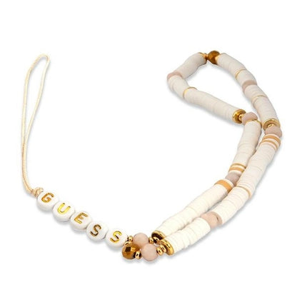 Guess pendant GUSTPEAW Phone Strap white/white Heishi Beads_0
