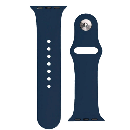 Silicone Strap APS for Apple Watch 42/44/45mm Strap Watch Bracelet - Dark Blue_0
