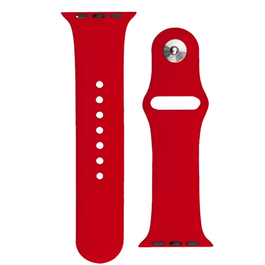 Silicone Strap APS Silicone Band for Watch Ultra / 9 / 8 / 7 / 6 / 5 / 4 / 3 / 2 / SE (45 / 44 / 42mm) Strap Watch Bracelet Red_0