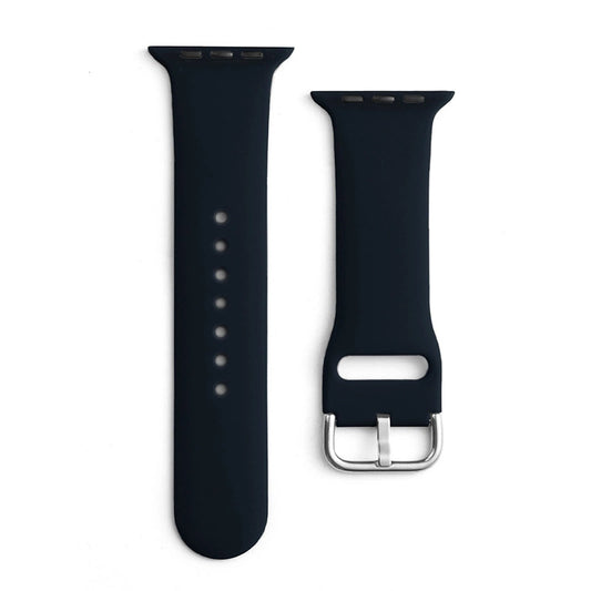 Silicone Strap APS for Apple Watch 42/44/45mm Strap Watch Bracelet - Black_0
