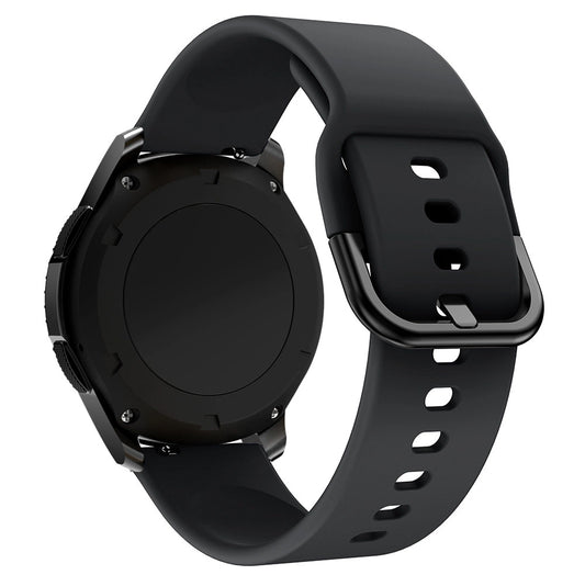 Silicone Strap TYS band for Samsung Galaxy Watch 40 / 41 / 42 / 43 / 44 mm - black_0