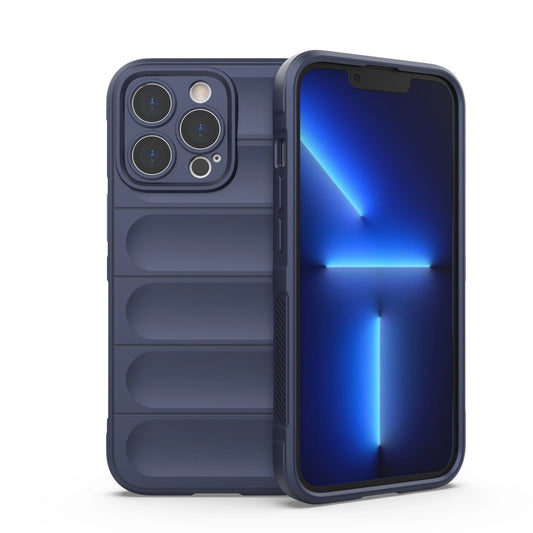 Magic Shield Case for iPhone 13 Pro flexible armored cover dark blue_0