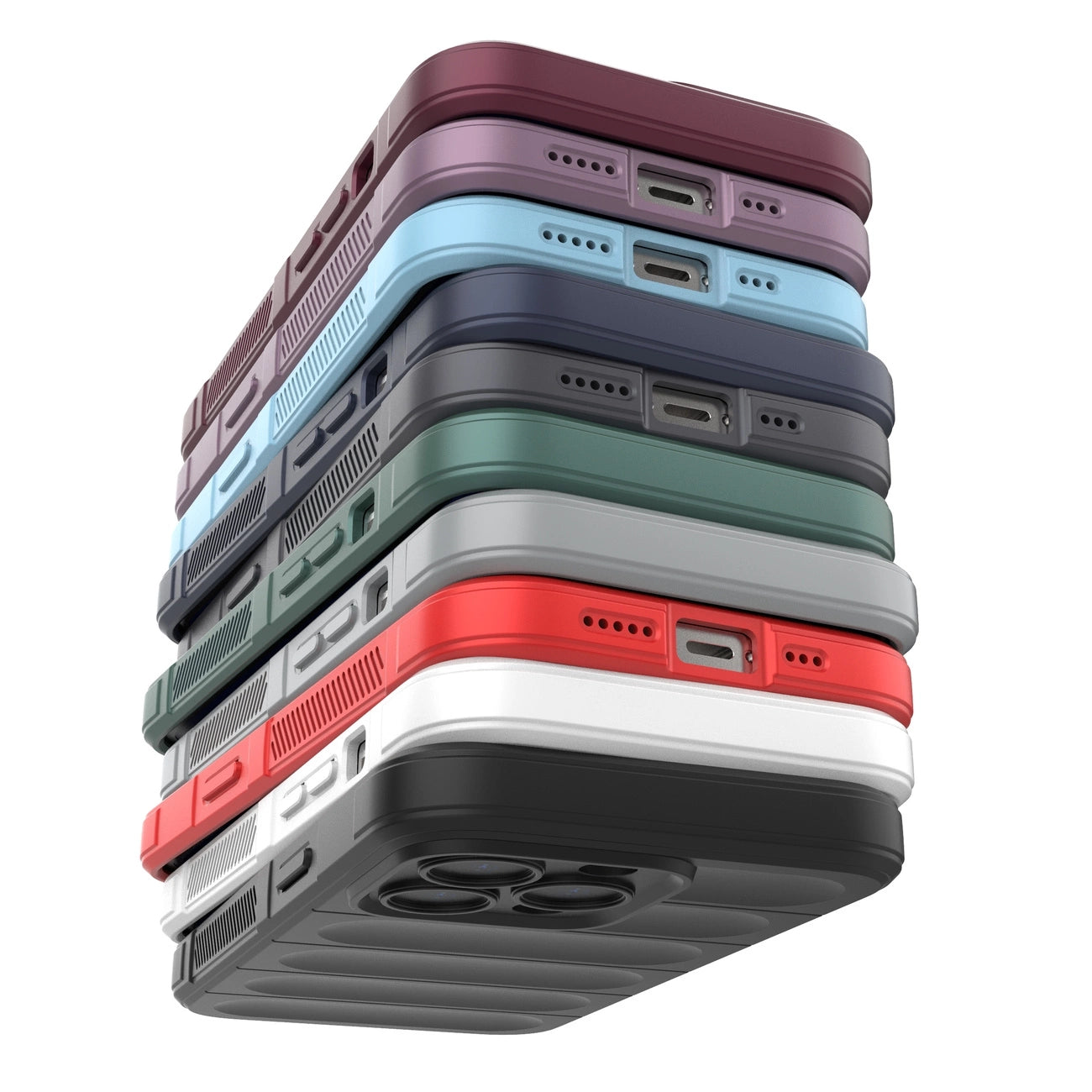Magic Shield Case for iPhone 13 Pro flexible armored cover light blue_15