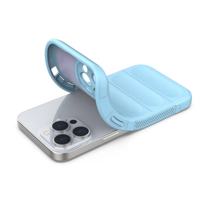 Magic Shield Case for iPhone 13 Pro flexible armored cover light blue_3