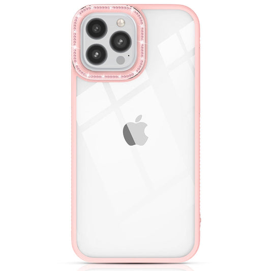 Kingxbar Sparkle Series case iPhone 13 Pro with crystals back cover pink_0