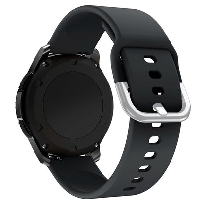 Silicone Strap TYS band for Samsung Galaxy Watch 45 / 46 / 47 mm - black_0