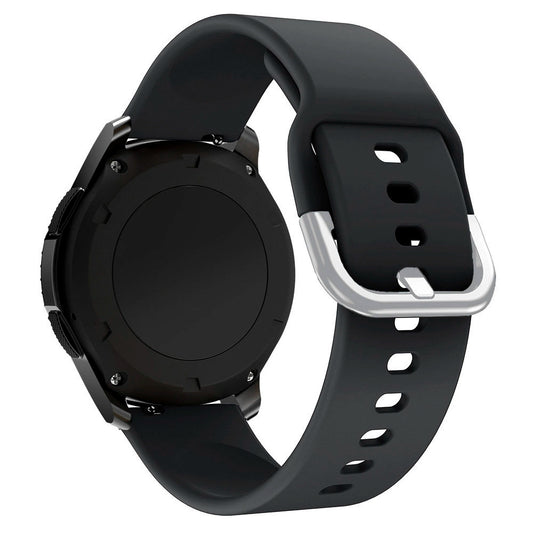 Silicone Strap TYS band for Samsung Galaxy Watch 45 / 46 / 47 mm - black_0