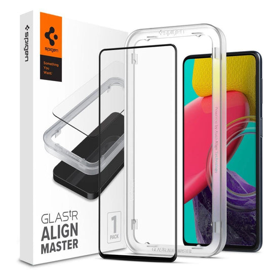 Spigen ALM Glass FC Tempered Glass for Samsung Galaxy M53 5G - Black_0