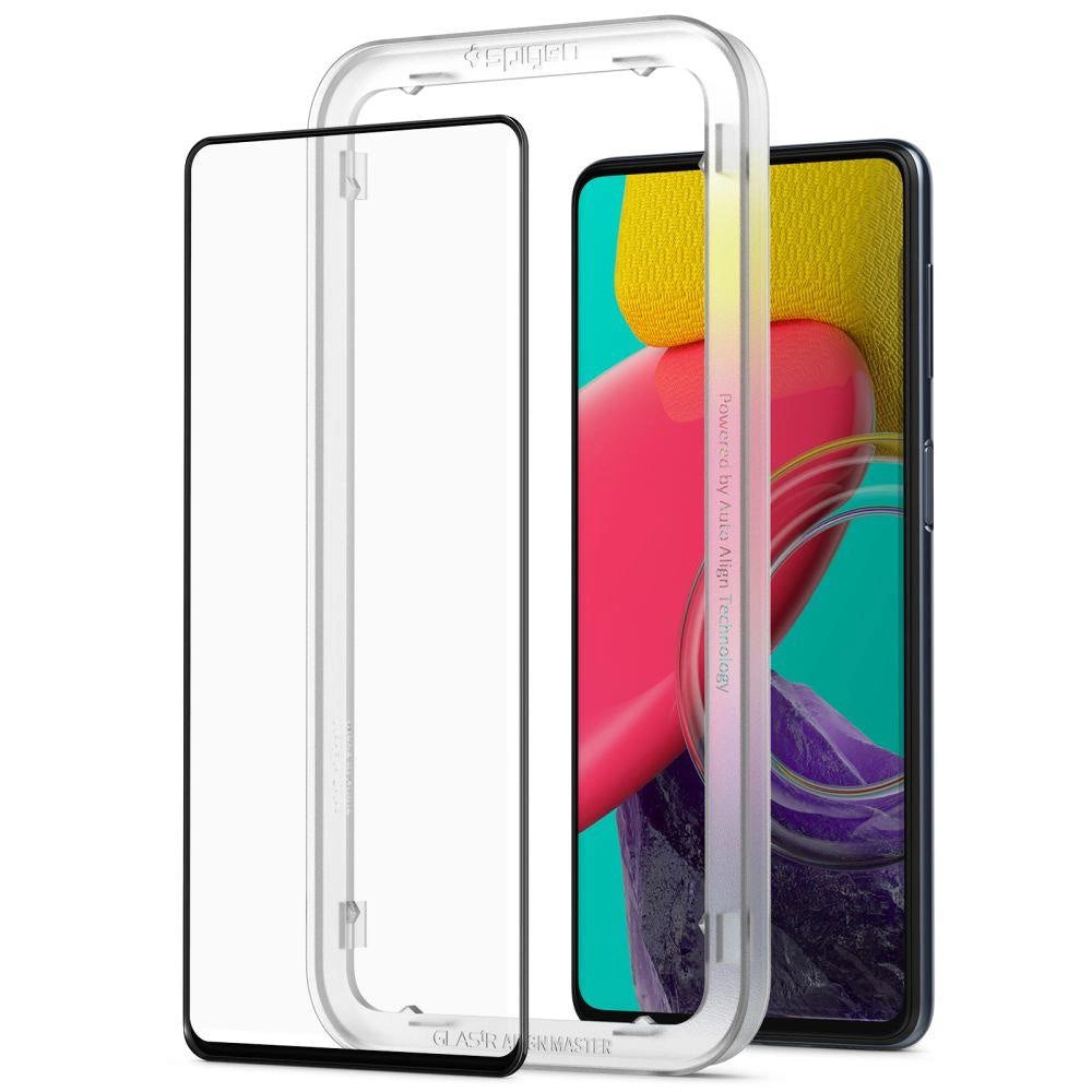 Spigen ALM Glass FC Tempered Glass for Samsung Galaxy M53 5G - Black_1